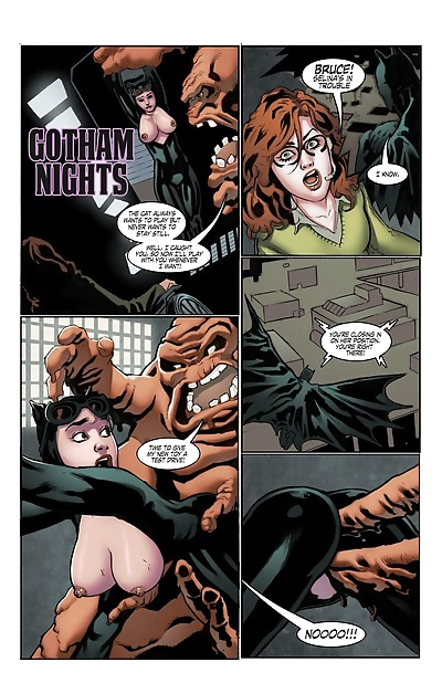 cienie Gotham w nocy